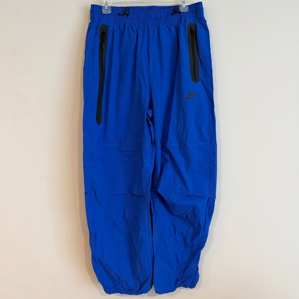 Nike HM7158-480 Mens Medium Air Tech Woven Oversized Stacked Pants Royal